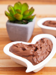 Homemade chocolate cream