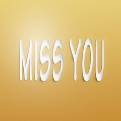 Obraz premium miss you