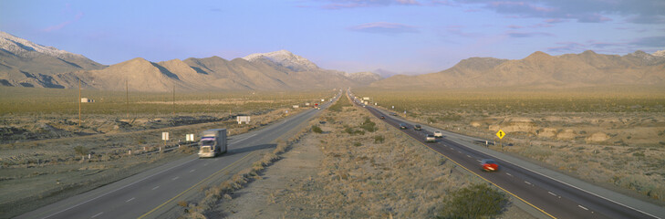 Interstate 15, Near Las Vegas, After Winter Storm, Nevada