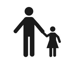 parents and children over white color background