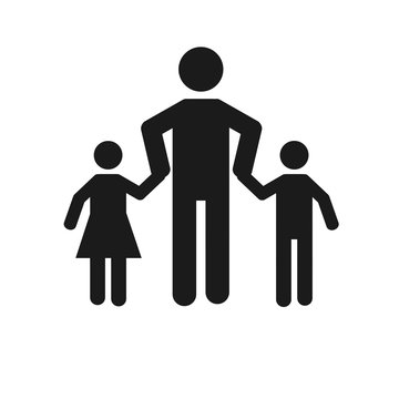 parents and children over white color background