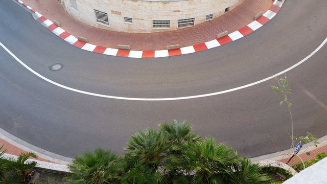 Virage F1 &agrave; Monaco