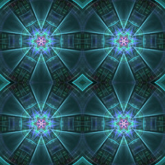 Abstract kaleidoscopic pattern.