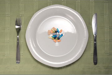 Pills on Dish