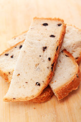 Homemade bread with olives