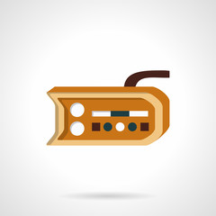 Bike dashboard vector icon flat style