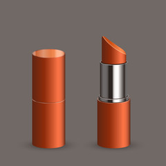Obraz premium Vector modern lipstick set 