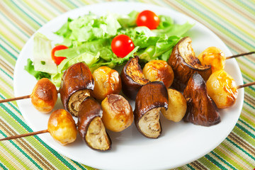 Eggplant skewers