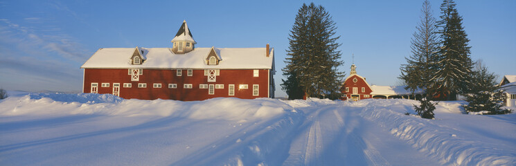 Winter in New England, Mountain View Farm, Lyndonville, Vermont