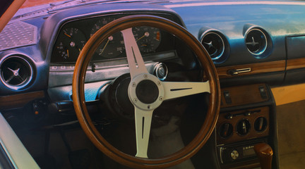 Vintage car dashboard  (fragment)