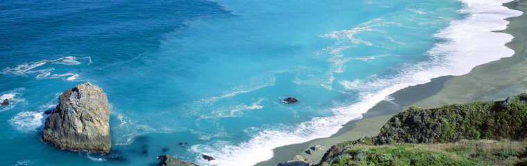 Turquoise Pacific waters, California