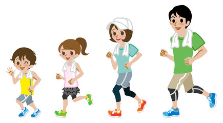 Running Family, Short sleeve