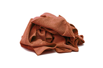 Pile of brown rags - obrazy, fototapety, plakaty