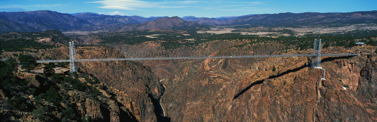 This is the Royal Gorge Bridge which is the world's highest suspension bridge. It is 1053 Ft. above...
