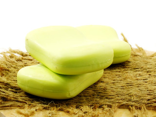 bar of natural soap for cleaning and healthy