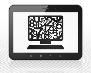 Education concept: Computer Pc on Tablet Pc Computer display