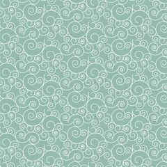 vector seamless pattern swirl monochrome wave Japanese abstract