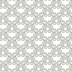 Seamless pattern swirl monochrome background