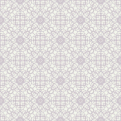 Seamless doily pattern for wedding invitation, vintage abstract background with handmade elements, embroidery, vector