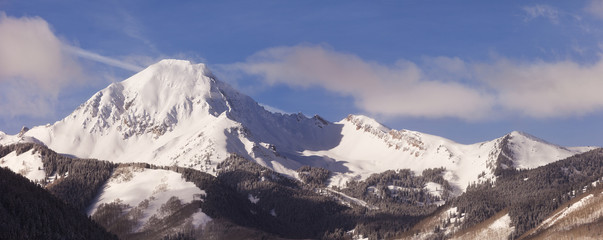 Colorado Winter Panorama Landscape
