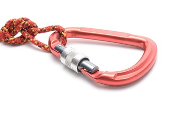 red carabine isolated on white background