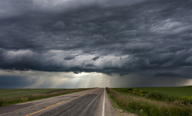 Storm Clouds Prairie Sky