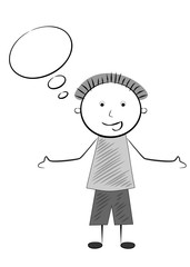the vector illustration expressing man in puzzlement .