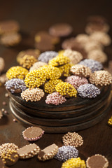 Dark Brown Chocolate Dragees