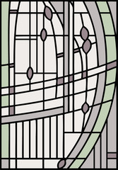 Obraz na płótnie Canvas Abstract design, stained glass window, vector