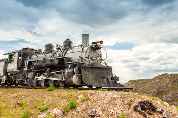 Naklejka premium Old locomotive