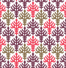 Abstract  leaf pattern. Seamless vector background