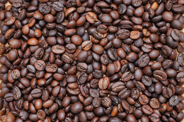 Texture from coffee grains.