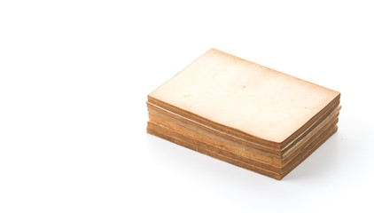 old book on white background