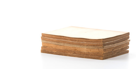 old book on white background