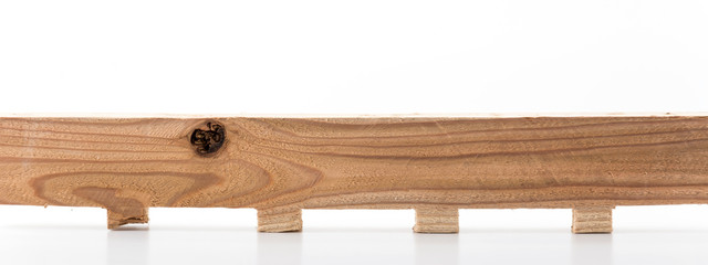 light brown wood on white background