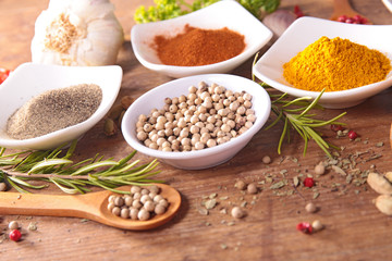 set of spices and herbs