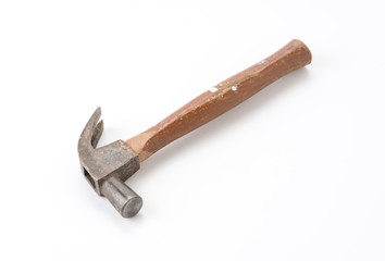 a hammer on white background