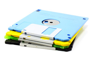 computer floppy disk isolated on white background