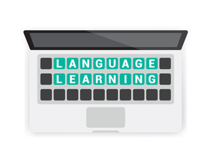 Language Learning Keyboard Laptop