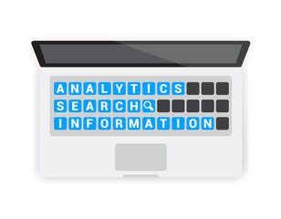 Analytics Search Information Keyboard Laptop
