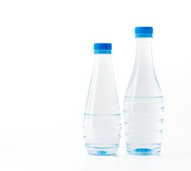 water bottle on white background
