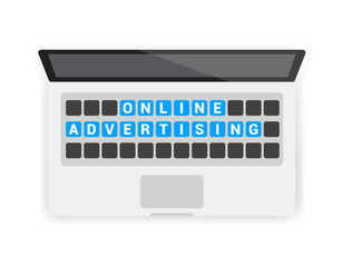 Online Advertising Keyboard Laptop