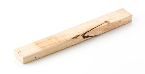 light brown wood on white background