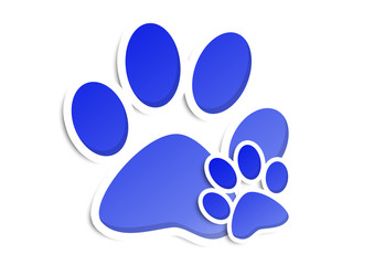 Hunde oder Katzen Pfoten Abdruck - Es ist ein Junge