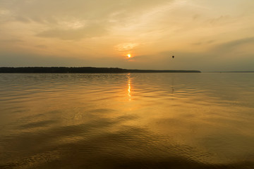 Fototapeta premium Yellow sunset