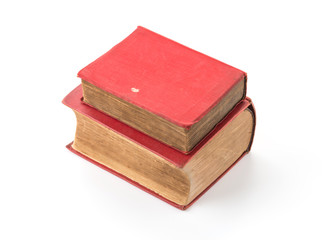 old book on white background