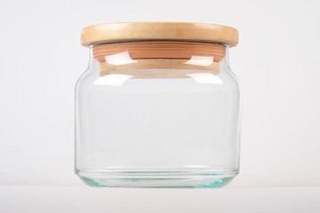 Jar on white background