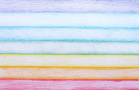 Stripe Pencil Color Rainbow Background