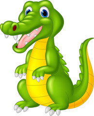 Cartoon cute crocodile
