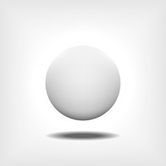 Vector white sphere